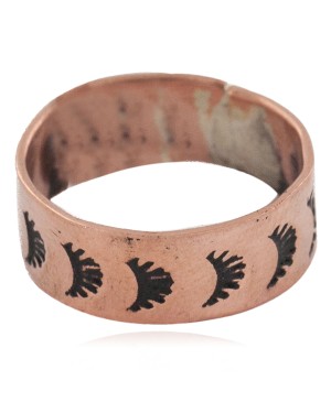Handmade Certified Authentic Navajo Native American Pure Copper Ring 17093-5