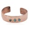 Handmade Certified Authentic Navajo Natural Turquoise Pure Copper Native American Bracelet 12954