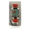 Handmade Certified Authentic Navajo Nickel and .925 Sterling Silver Coral Natural Turquoise Native American Money Clip 11239-2
