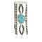 Handmade Certified Authentic Navajo Nickel and .925 Sterling Silver Natural Turquoise Native American Money Clip 6 11238-5