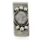 Navajo Handmade Nickel and .925 Sterling Silver White Buffalo Money Clip NB151218021517