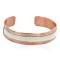 Handmade Certified Authentic Navajo Pure .925 Sterling Silver and Copper Native American Bracelet 12703-11