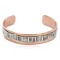 Handmade Certified Authentic Navajo Pure .925 Sterling Silver and Copper Native American Bracelet 12703-4