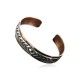 Handmade Certified Authentic Navajo Pure .925 Sterling Silver and Copper Native American Bracelet 12731