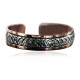 HANDMADE Certified Authentic Navajo Pure .925 Sterling Silver and Copper Native American Bracelet 12736