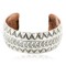 Handmade Certified Authentic Navajo Pure .925 Sterling Silver and Copper Native American Bracelet 12779