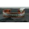 Handmade Navajo Pure .925 Sterling Silver and Copper Native American Bracelet 370916168422