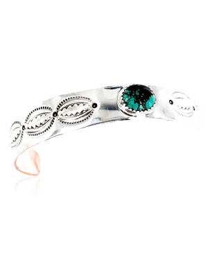Handmade Certified Authentic Navajo Pure .925 Sterling Silver and Copper Native American Bracelet 371286870467