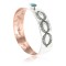 Handmade Certified Authentic Navajo Pure .925 Sterling Silver and Copper Native American Bracelet 390764281916