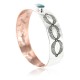 Handmade Certified Authentic Navajo Pure .925 Sterling Silver and Copper Native American Bracelet 390764281916