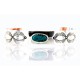 Handmade Certified Authentic Navajo Pure .925 Sterling Silver and Copper Native American Bracelet 390764281916