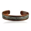 Handmade Navajo Pure .925 Sterling Silver and Copper Native American Bracelet 390920168705