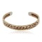 Handmade Certified Authentic Navajo Pure Brass and Copper Native American Bracelet 12987-3