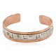 Handmade Certified Authentic Navajo Pure Copper and .925 Sterling Silver Native American Bracelet 12703-12 Handmade Certified Authentic Navajo Pure Copper and .925 Sterling Silver Native American Bracelet 12703-12