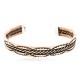 Handmade Certified Authentic Navajo Pure Copper and Brass Native American Bracelet 12846-4
