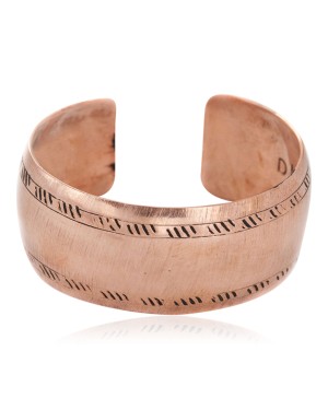 Handmade Certified Authentic Navajo Pure Copper Native American Bracelet 12990