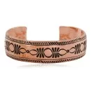 Handmade Navajo Pure Copper Native American Bracelet 24453