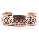 Handmade Navajo Pure Copper Native American Bracelet 24463