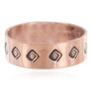 Handmade Certified Authentic Navajo Pure Copper Native American Ring 17093-7