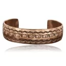 Handmade Navajo Pure Handstamped Copper Native American Bracelet 390741186940