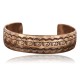 Handmade Certified Authentic Navajo Pure Handstamped Copper Native American Bracelet 390741186940