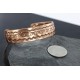 Handmade Certified Authentic Navajo Pure Handstamped Copper Native American Bracelet 390741186940