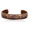 Handmade Certified Authentic Navajo Pure Handstamped Copper Native American Bracelet 390743613004