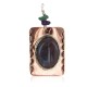Handmade Certified Authentic Navajo Pure Natural Agate Amethyst Turquoise Native American Copper Pendant 18212-2
