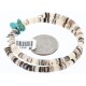 Handmade Certified Authentic Navajo Turquoise and HEISHI Native American Bracelet 371006051166