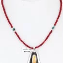 Handmade Navajo Turquoise and Spiny Oyster Native American Necklace 371059583177