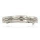 Handmade Certified Authentic Nickel Navajo Native American Hair Barrette 10343-4