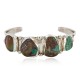 Handmade Certified Authentic Nuggets Navajo .925 Sterling Silver Natural Turquoise Native American Bracelet 12828-2