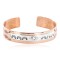 Handmade Certified Authentic Roanhorse Navajo Pure .925 Sterling Silver and Copper Native American Bracelet 12770-1