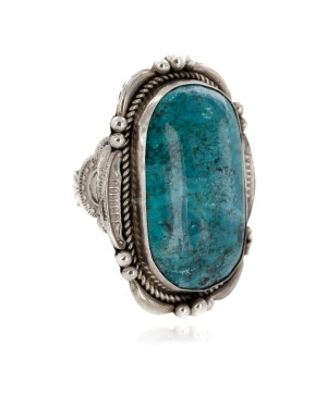 Handmade Certified Authentic Navajo .925 Sterling Silver Natural Turquoise Native American Ring  16507