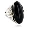 Handmade Certified Authentic Signed Navajo .925 Sterling Silver Natural Black Onyx Native American Ring  16349