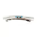 Handmade Silver Navajo Natural Turquoise Native American Hair Barrette 10346-9