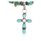 Handmade Navajo .925 Sterling Silver Turquoise Native American Cross Necklace 24371-1-1601-23 Handmade Navajo .925 Sterling Silver Turquoise Native American Cross Necklace 24371-1-1601-23