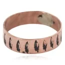 Handmade Feather Authentic Navajo Copper Ring 17091-11