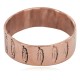 Handmade Feather Certified Authentic Navajo Native American Pure Copper Ring 17092-7