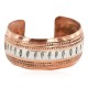 Handmade Feather Certified Authentic Navajo Pure .925 Sterling Silver and Copper Native American Bracelet 12839-1
