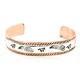 Handmade Feather Horse Certified Authentic Navajo Pure .925 Sterling Silver and Copper Native American Bracelet 12776
