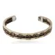 Handmade Feather Navajo Pure Copper and Brass Native American Bracelet 12958-4 Handmade Feather Navajo Pure Copper and Brass Native American Bracelet 12958-4
