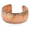 Handmade Hammered Certified Authentic Navajo Pure Copper Native American Bracelet  12868-9