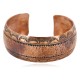 Handmade Hammered Certified Authentic Navajo Pure Copper Native American Bracelet  12869-2