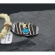 Handmade Horse Certified Authentic Navajo .925 Sterling Silver 12kt Gold Filled Turquoise Native American Necklace 370801291926