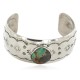 Handmade Horse Certified Authentic Navajo Nickel Natural Turquoise Native American Bracelet 01 12784-12