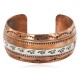 Handmade Horse Certified Authentic Navajo Pure .925 Sterling Silver and Copper Native American Bracelet 12843-2
