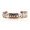 Handmade Horse Certified Authentic Navajo Pure .925 Sterling Silver Copper Native American Bracelet 12721-5