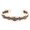 Handmade Horse Certified Authentic Navajo Pure Copper and Brass Native American Bracelet 12846-2
