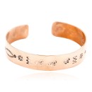 Handmade Horse Certified Authentic Navajo Pure Copper Native American Bracelet 12773-2